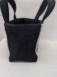 画像3: 特価！ヌビバッグ　 (누비가방)　小パール　ブラック　底板付き！ (3)