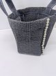画像3: 特価！ヌビバッグ　 (누비가방)　小パール　チャコールグレイ　底板付き！ (3)